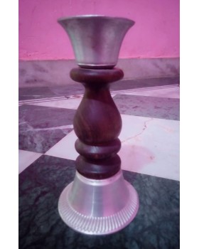 Wooden Candle Stand - Brown